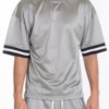 Men’s Mesh-Sleeve Athletic T-Shirt with Tape Detail