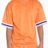 Men’s Mesh-Sleeve Athletic T-Shirt with Tape Detail