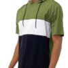 Men’s Hooded Short-Sleeve Colorblock T-Shirt