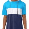 Men’s Hooded Short-Sleeve Colorblock T-Shirt