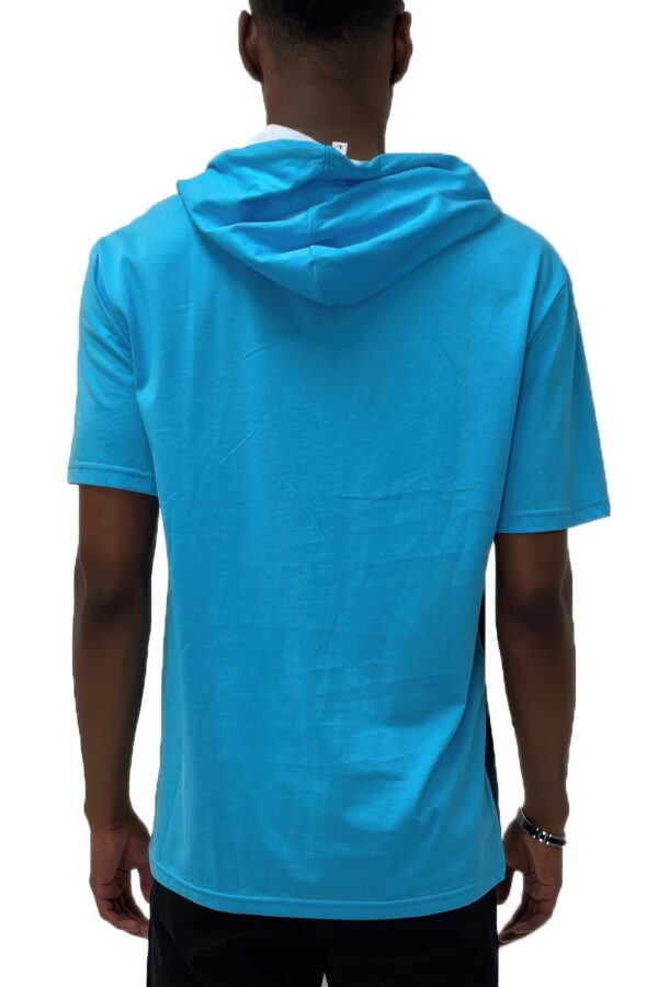 Men’s Hooded Short-Sleeve Colorblock T-Shirt
