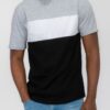 Men’s Three-Color Block Short Sleeve T-Shirt