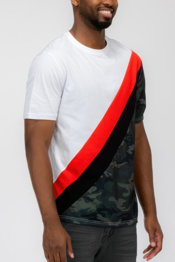 Men’s Camo Color Block T-Shirt – Regular Fit