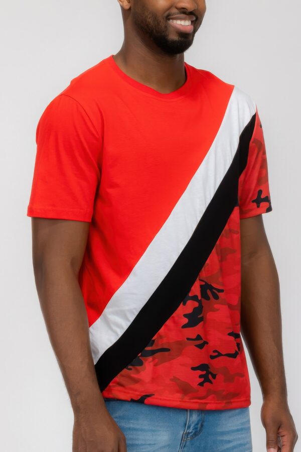 Men’s Camo Color Block T-Shirt – Regular Fit