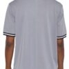 Micromesh Round-Neck T-Shirt with Striped Tape