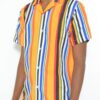 Men’s Short-Sleeve Striped Button-Down Shirt