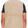 Padded Sherpa Fleece Vest – Soft Sherpa Exterior