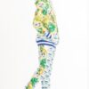 Printed Hoodie & Sweatpant Set with Ankle Zippers – Multi