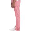Distressed Denim Pants with Checkered Tape