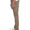 Distressed Denim Pants with Checkered Tape