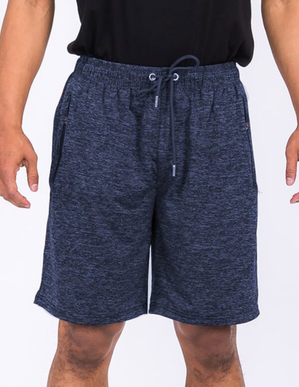 Lightweight Marbled Running Shorts with Zipper Pockets