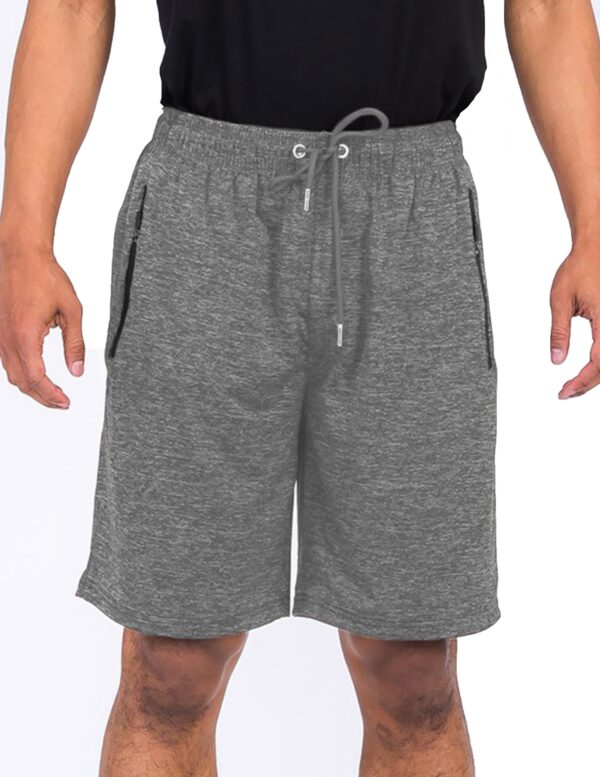 Lightweight Marbled Running Shorts with Zipper Pockets