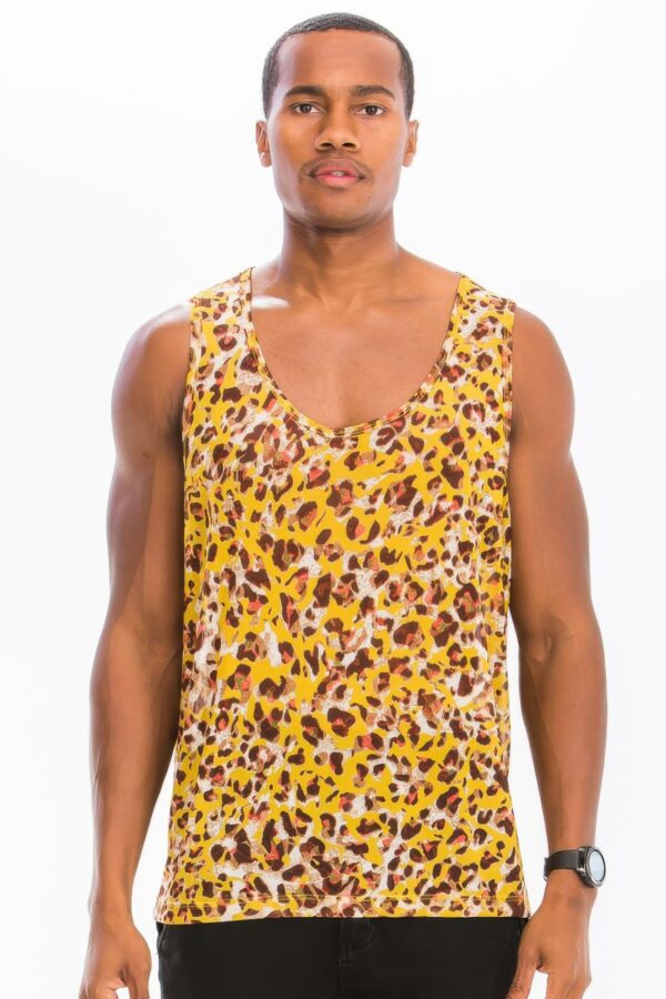 Cheetah Print Tank Top – Vibrant Brown or Yellow