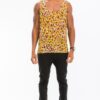 Cheetah Print Tank Top – Vibrant Brown or Yellow