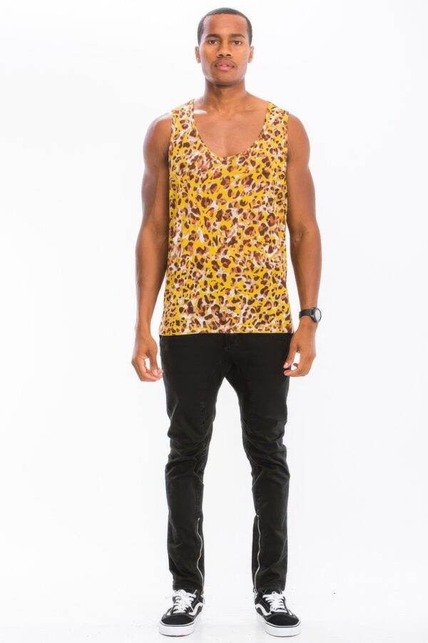 Cheetah Print Tank Top – Vibrant Brown or Yellow