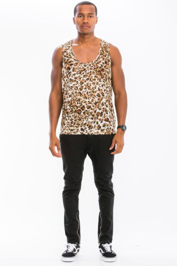 Cheetah Print Tank Top – Vibrant Brown or Yellow