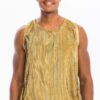 Metallic Flick Muscle Tank – Black/Red, Gold