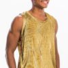 Metallic Flick Muscle Tank – Black/Red, Gold