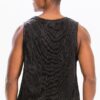 Metallic Flick Muscle Tank – Black/Red, Gold