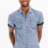 Men’s Lightweight Short Sleeve Button-Down Shirt – Solid