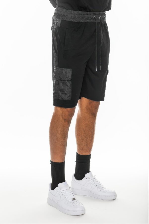 Heathered Slub Cotton-Blend Shorts with Drawstring