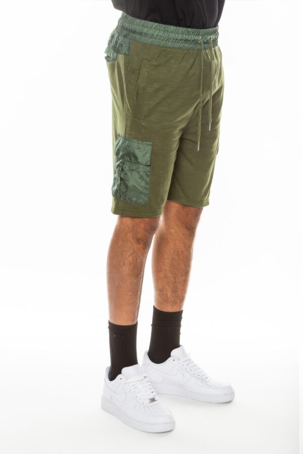 Heathered Slub Cotton-Blend Shorts with Drawstring