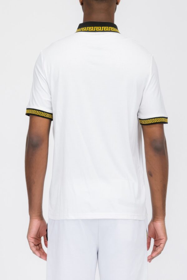Lion Head Embroidered Polo Shirt
