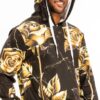 Printed Hoodie & Sweatpants Set with Ankle Zippers