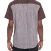 Men’s Short-Sleeve Two-Tone Button-Down Shirt