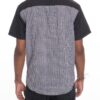 Men’s Short-Sleeve Two-Tone Button-Down Shirt