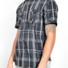 Men’s Short-Sleeve Plaid Shirt – Button Chest Pockets