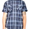Men’s Short-Sleeve Plaid Shirt – Button Chest Pockets
