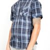 Men’s Short-Sleeve Plaid Shirt – Button Chest Pockets