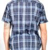 Men’s Short-Sleeve Plaid Shirt – Button Chest Pockets
