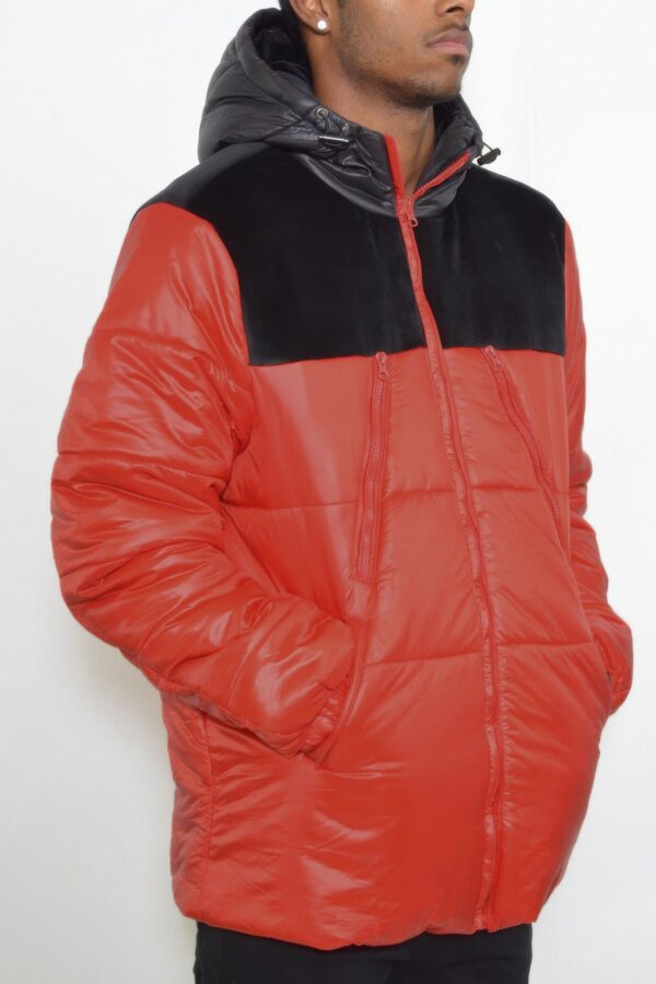Men’s Padded Buffle Puffer Jacket – Utility Pockets