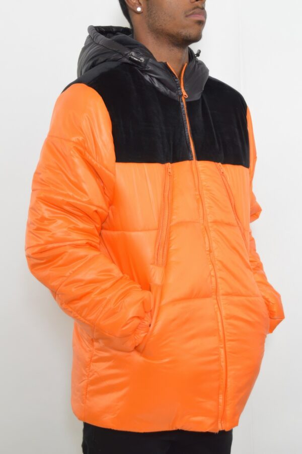 Men’s Padded Buffle Puffer Jacket – Utility Pockets