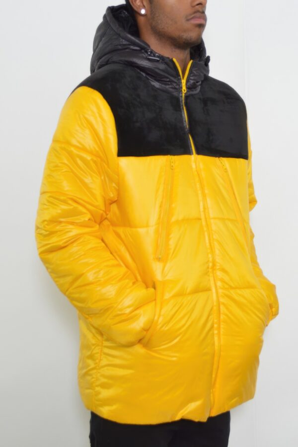 Men’s Padded Buffle Puffer Jacket – Utility Pockets