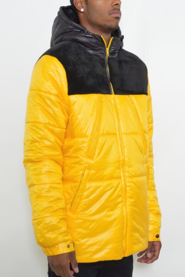 Men’s Padded Buffle Puffer Jacket – Utility Pockets