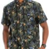 Hawaiian Print Button-Down Shirt – Short Sleeve Multi