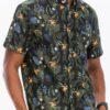 Hawaiian Print Button-Down Shirt – Short Sleeve Multi