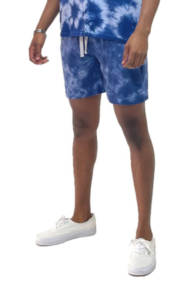 Cotton Crush-Dyed Shorts – Elastic Drawstring