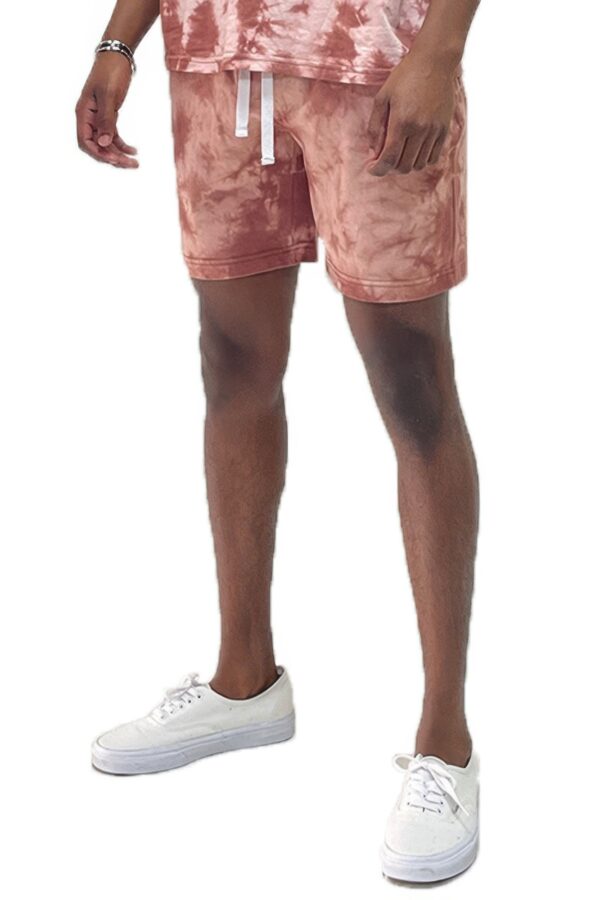 Cotton Crush-Dyed Shorts – Elastic Drawstring