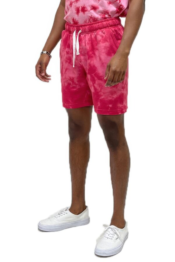 Cotton Crush-Dyed Shorts – Elastic Drawstring