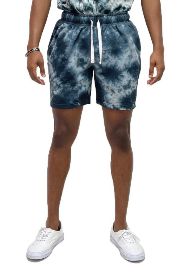 Cotton Crush-Dyed Shorts – Elastic Drawstring