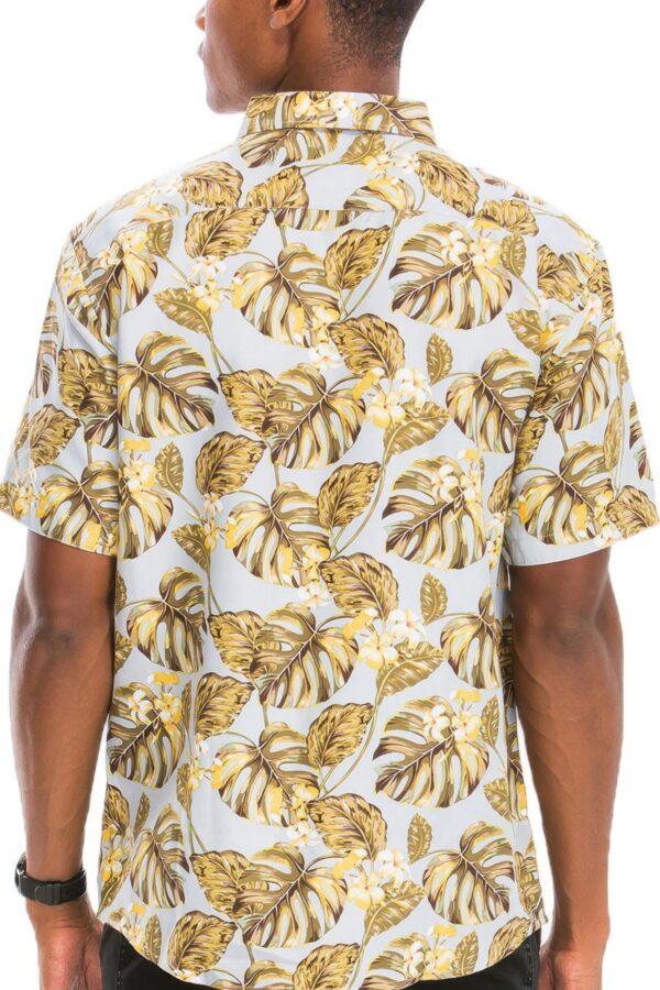 Hawaiian Print Button-Down Shirt – Floral Multi