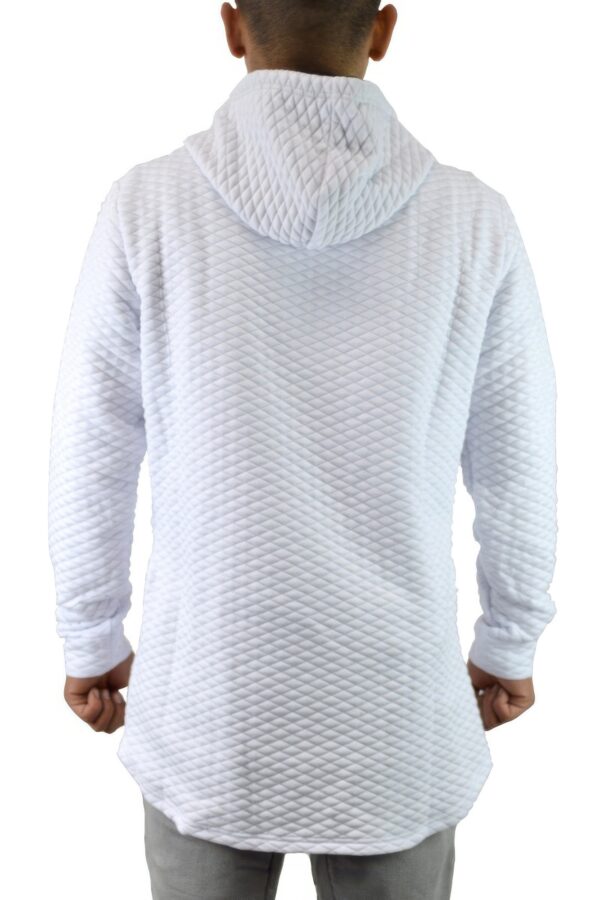 Quilted Pullover Hoodie – Drop Shoulder Style