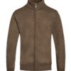 Men’s Full-Zip Knit Sweater with Ribbed Trim