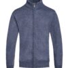 Men’s Full-Zip Knit Sweater with Ribbed Trim