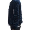 Men’s Slim-Fit Bomber Jacket with Wrinkled Detail