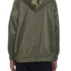 Satin Full-Zip Hooded Windbreaker with Utility Pockets